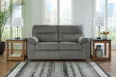 Prime Furniture - Ashley Furniture - Bindura Living Room - Glider Loveseat / Mineral - 3030578
